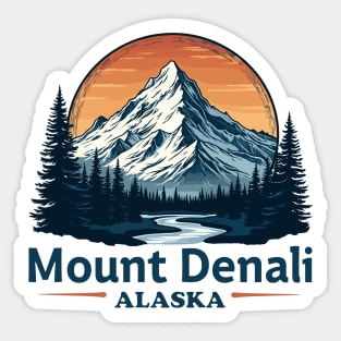 Mount Denali Alaska Sticker